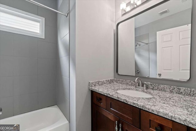 3111 Jones St, East Point, GA 30344 - full bathroom with vanity and bathtub / shower combination