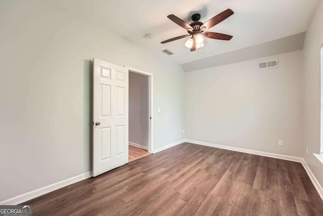 558 Elbridge Dr NW, Atlanta, GA 30318 - empty room with a ceiling fan, wood finished floors, and a smoke detector