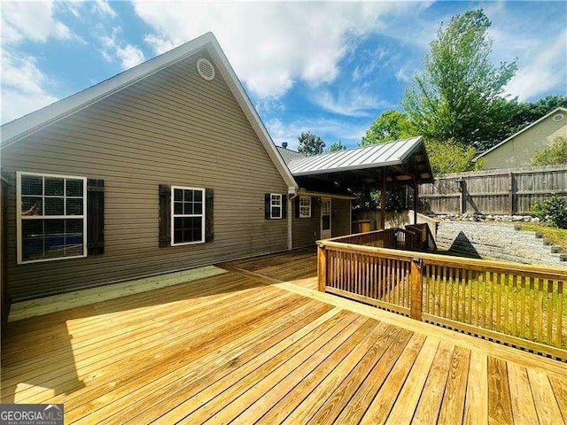 107 Oconnor Dr, Dallas, GA 30157 - wooden deck with fence