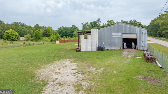 2109 Brewers Mill Rd, Elberton, GA 30635 - view of yard featuring an outbuilding, a garage, a pole building, and driveway