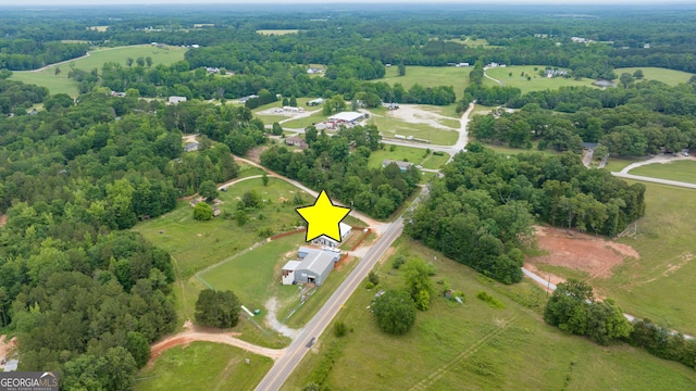 2109 Brewers Mill Rd, Elberton, GA 30635 - aerial view of property and surrounding area with rural landscape