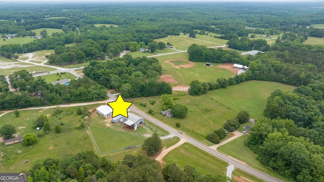 2109 Brewers Mill Rd, Elberton, GA 30635 - view of property location with rural landscape and a heavily wooded area