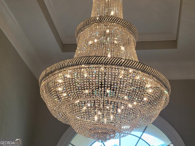 45 Mountain Crest Dr, Oxford, GA 30054 - detailed view of a chandelier and ornamental molding