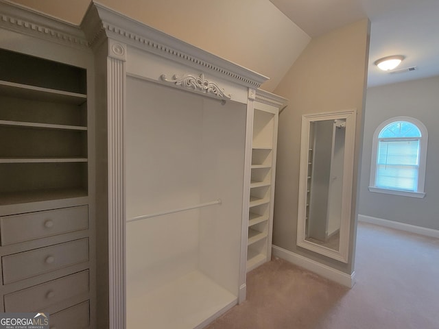 45 Mountain Crest Dr, Oxford, GA 30054 - bathroom featuring baseboards and vaulted ceiling