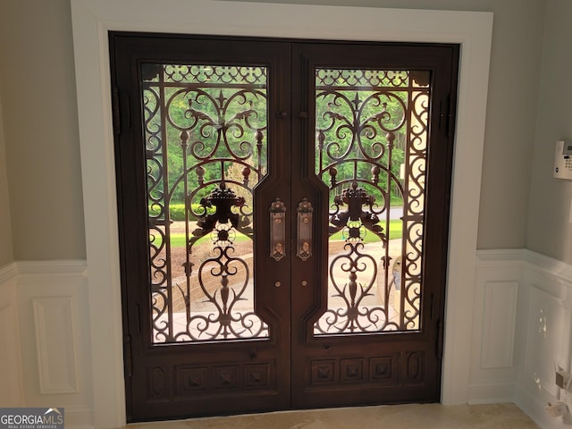 45 Mountain Crest Dr, Oxford, GA 30054 - entrance to property featuring french doors