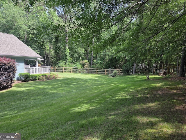 55 Hubbard Ct, Newnan, GA 30263 - view of yard with a forest view