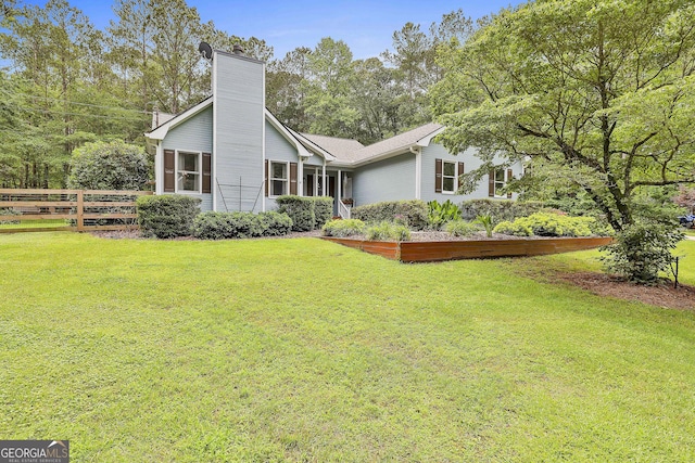 55 Hubbard Ct, Newnan, GA 30263 - view of front of house with a chimney
