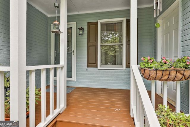 55 Hubbard Ct, Newnan, GA 30263 - property entrance featuring a porch