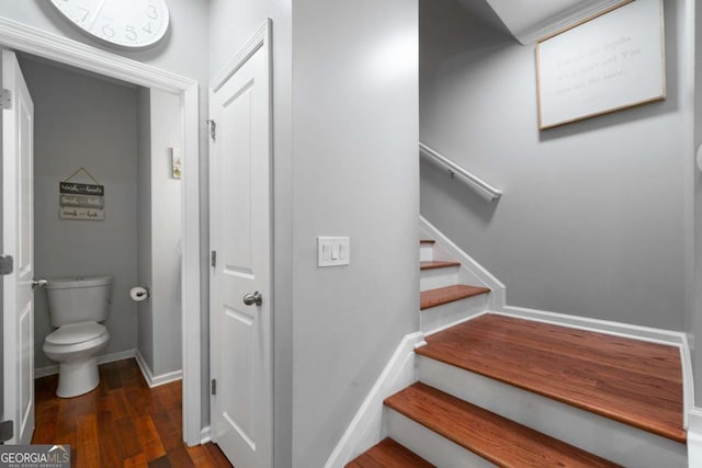 1630 Marsanne Ter NW Unit 27, Kennesaw, GA 30152 - staircase featuring wood finished floors and baseboards