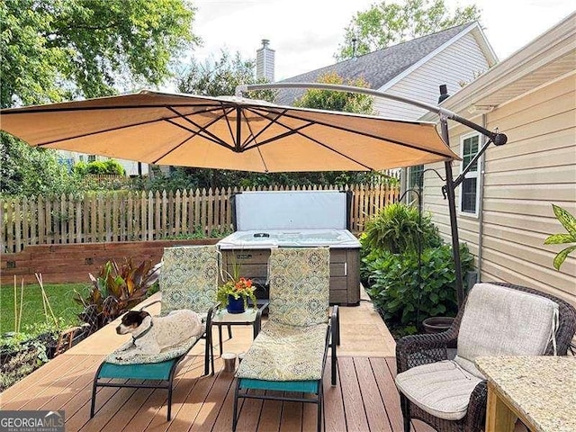 4025 Mcdowell Dr, Acworth, GA 30101 - view of wooden deck