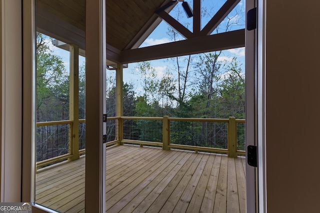 113 Summit View Ln, Ellijay, GA 30540 - view of wooden deck