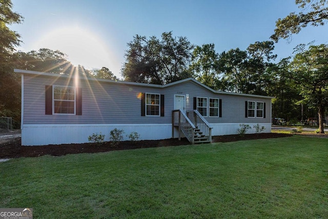 1208 Nease Rd, Guyton, GA 31312 - manufactured / mobile home with a front yard