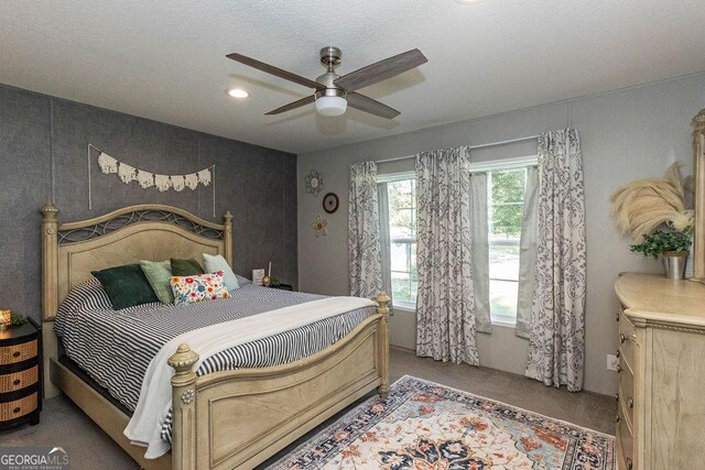 1208 Nease Rd, Guyton, GA 31312 - carpeted bedroom featuring a ceiling fan