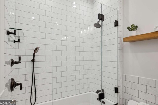 1058 Piedmont Ave Unit 103, Atlanta, GA 30309 - bathroom with washtub / shower combination