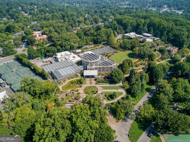 1058 Piedmont Ave Unit 103, Atlanta, GA 30309 - aerial view of property's location with a heavily wooded area