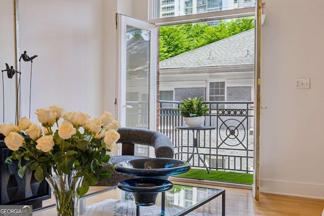 1058 Piedmont Ave Unit 103, Atlanta, GA 30309 - detailed view of wood finished floors and baseboards
