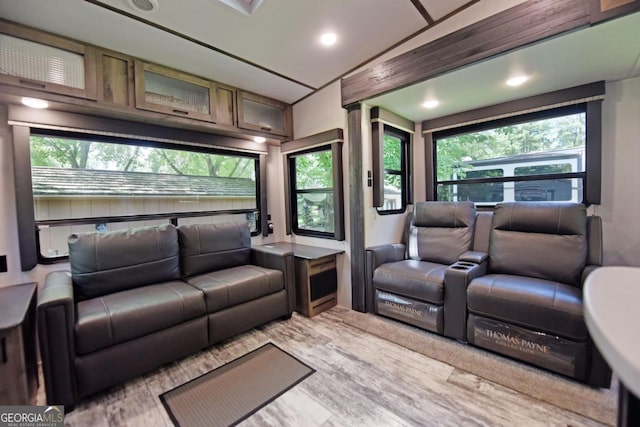 86 Moccasin Ln Unit 16, Blairsville, GA 30512 - home theater featuring wood finished floors and recessed lighting