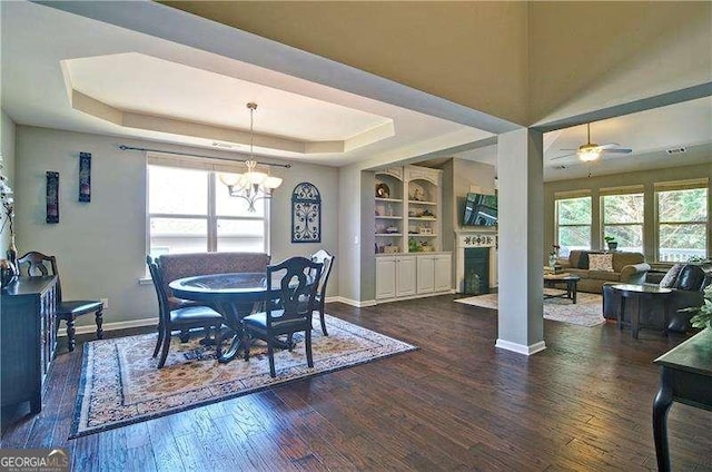 514 Creekshire Cir, Canton, GA 30115 - dining room featuring plenty of natural light, baseboards, and a chandelier