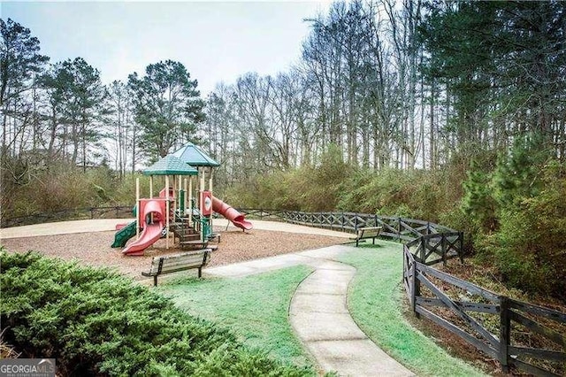 514 Creekshire Cir, Canton, GA 30115 - communal playground featuring fence