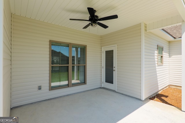 3916 Bull Run, Valdosta, GA 31605 - view of patio / terrace featuring ceiling fan
