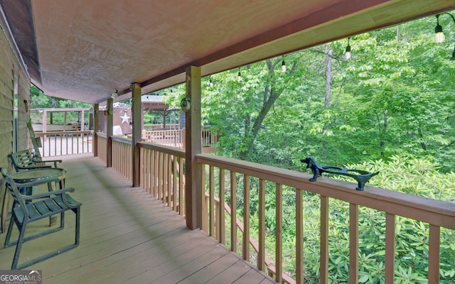 view of wooden terrace