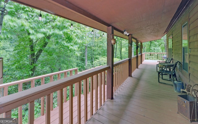 view of wooden terrace