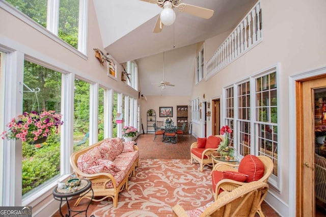 98 Sweetbriar Ln, Carrollton, GA 30117 - sunroom featuring high vaulted ceiling and plenty of natural light