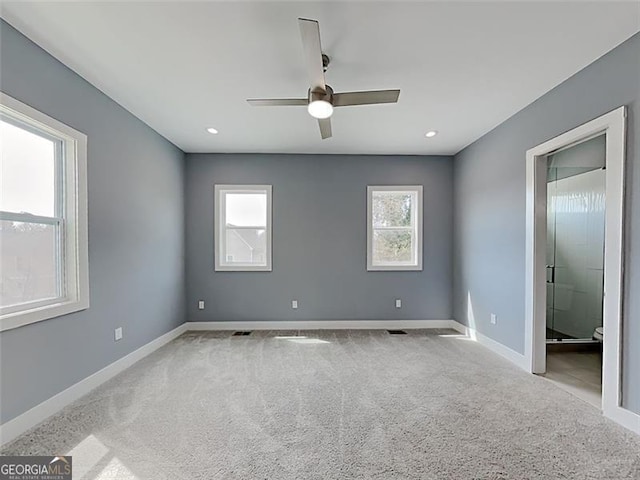 629 Windsor St, Atlanta, GA 30312 - carpeted empty room with ceiling fan and baseboards