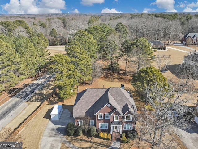 101 Lumby Ln, Stockbridge, GA 30281 - aerial view of property and surrounding area with a heavily wooded area