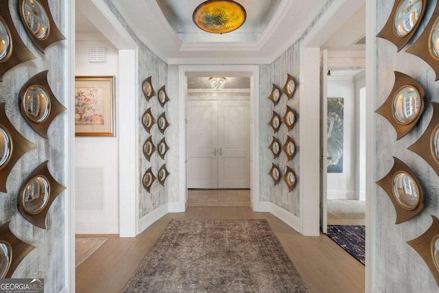 3344 Peachtree Rd NE Unit 3601, Atlanta, GA 30326 - foyer with ornamental molding and wood finished floors
