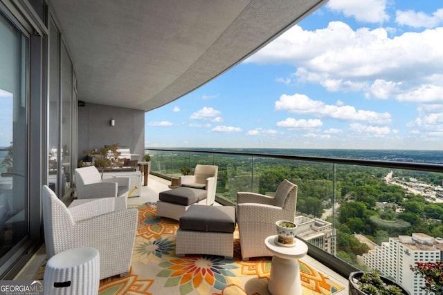 3344 Peachtree Rd NE Unit 3601, Atlanta, GA 30326 - balcony with a water view