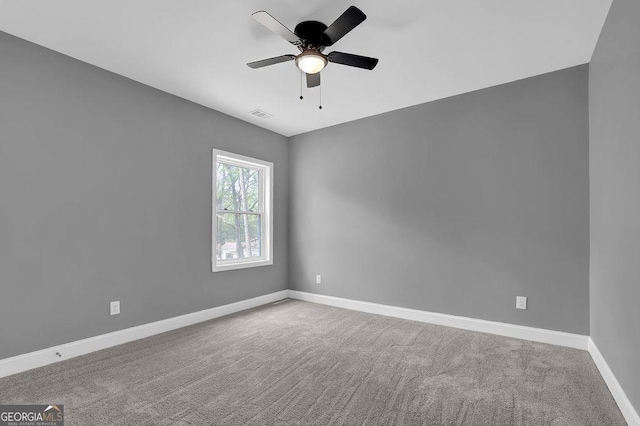 3614 Griffin Dr, Gainesville, GA 30506 - carpeted spare room featuring ceiling fan and baseboards