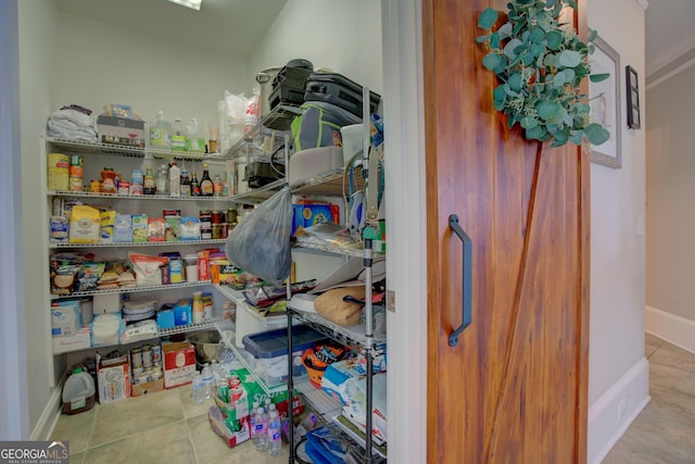 view of pantry