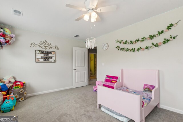 103 Olson Way, Kingsland, GA 31548 - bedroom featuring carpet, baseboards, and a ceiling fan