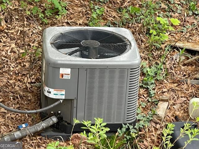exterior view of central AC unit