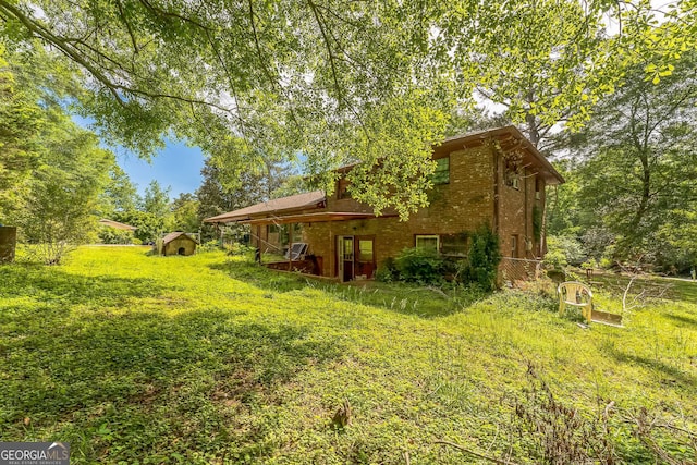 180 E Greenwood Dr, Carrollton, GA 30117 - view of yard