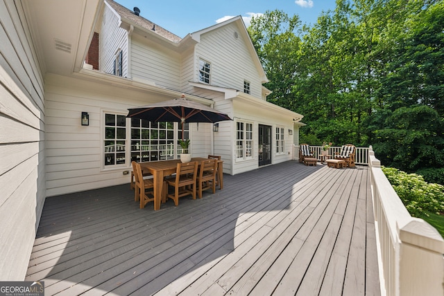 2195 Hickory Hill Rd, Alpharetta, GA 30004 - deck with outdoor dining space