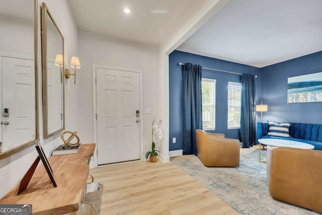 165 Brookstone Park E, Acworth, GA 30101 - foyer featuring wood finished floors and baseboards