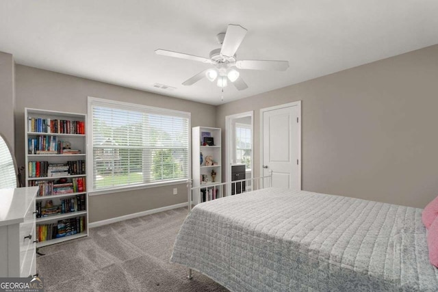 6840 Canyon Creek Way, Cumming, GA 30028 - bedroom with carpet and a ceiling fan