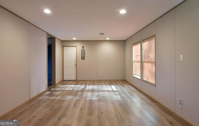 164 Livingston Rd, Smithville, GA 31787 - unfurnished room with light wood-type flooring and recessed lighting