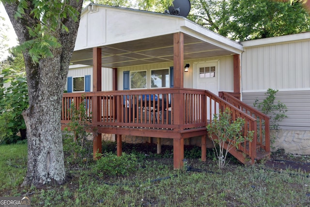 164 Livingston Rd, Smithville, GA 31787 - wooden terrace featuring a porch