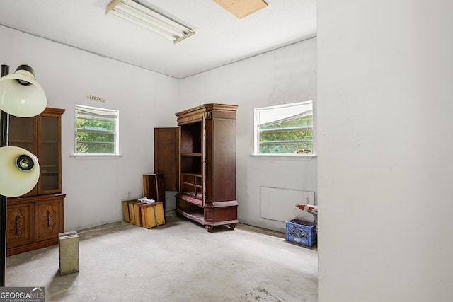 miscellaneous room featuring concrete floors