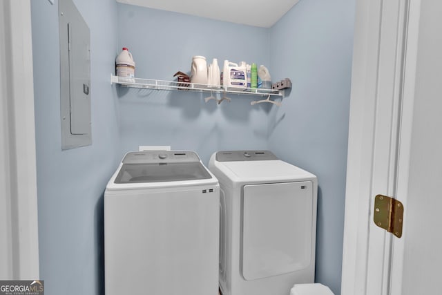 1885 Hickory Station Cir, Snellville, GA 30078 - washroom with independent washer and dryer and electric panel