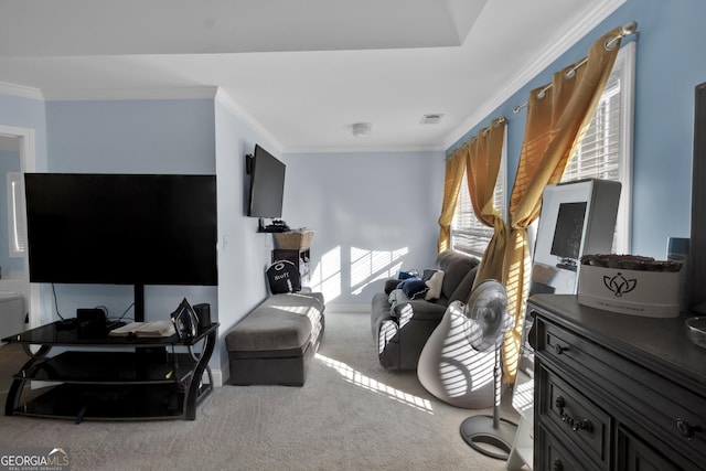 1885 Hickory Station Cir, Snellville, GA 30078 - carpeted bedroom featuring ornamental molding and baseboards
