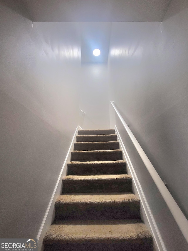 view of stairway