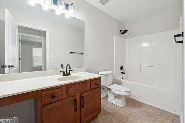 1736 Dylan Pl, Lawrenceville, GA 30043 - full bathroom with vanity, bathing tub / shower combination, and tile patterned floors