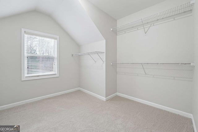 1736 Dylan Pl, Lawrenceville, GA 30043 - spacious closet with carpet flooring and lofted ceiling