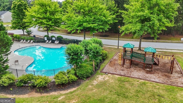 view of community pool
