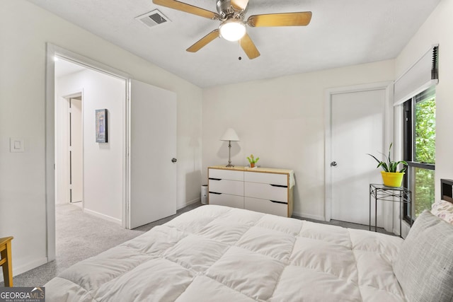 1424 Tuxworth Cir, Decatur, GA 30033 - carpeted bedroom featuring baseboards and ceiling fan