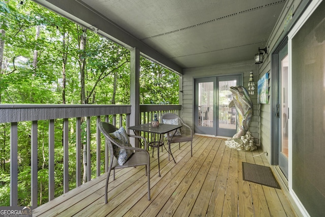 1424 Tuxworth Cir, Decatur, GA 30033 - view of wooden deck
